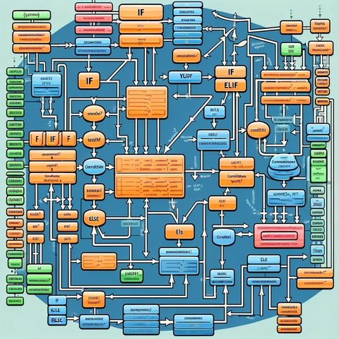 Pythonの複雑な条件文の組み合わせのフローチャート