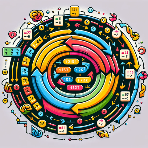 Pythonのforループとリスト繰り返しのイラスト