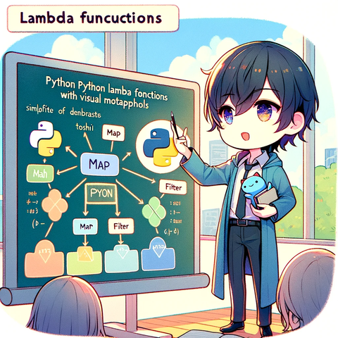 Pythonのラムダ関数とmap、filter関数の描写