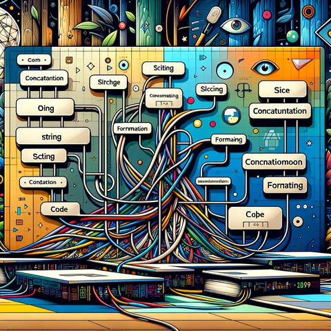 Pythonにおける文字列操作の芸術的描写