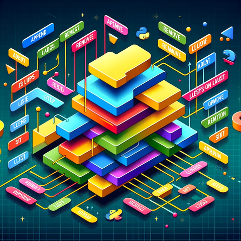 Pythonのリストとリスト操作の視覚表現